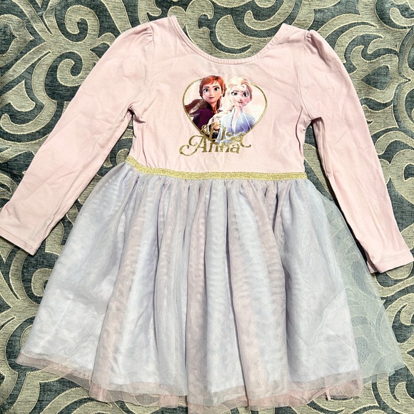 Disney Other - Disney Pink and White Casual Dress with Sparkly Tutu